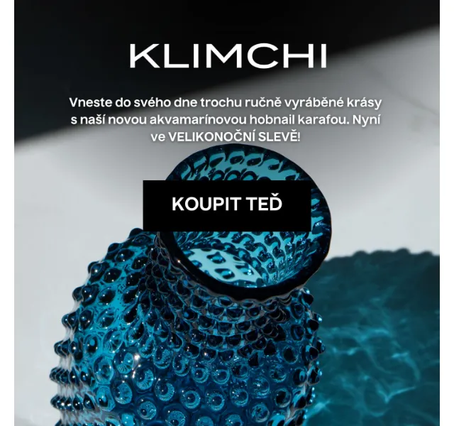 KLIMCHI: Vázy a sklenice až 40 % ve slevě – červen 2026 | Nuslet.cz