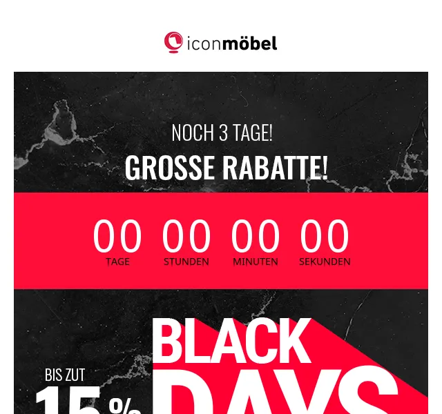Icon Möbel: Pre Black Friday slevy – červen 2026 | Nuslet.cz