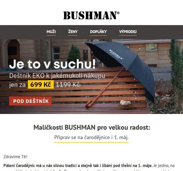 BUSHMAN: Doplňky a vybavení pro outdoor – červen 2026 | Nuslet.cz