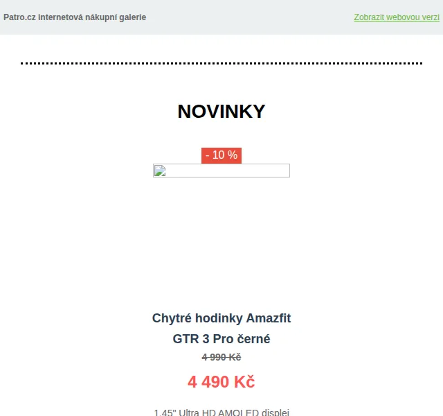 Patro.cz: Slevy na Amazfit hodinky a tablety – červen 2026 | Nuslet.cz