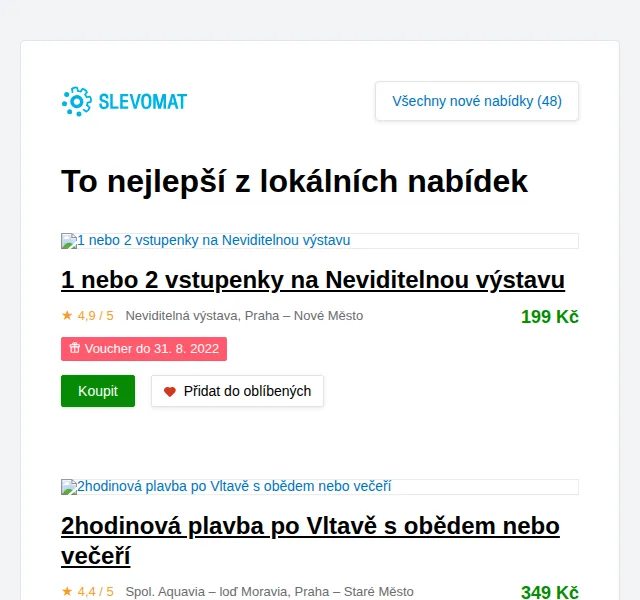 Slevomat: 1 nebo 2 vstupenky na Neviditelnou výstavu od 199 Kč – červen 2026 | Nuslet.cz