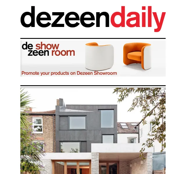 Dezeen Daily: Novinky z architektury a designu – červen 2026 | Nuslet.cz