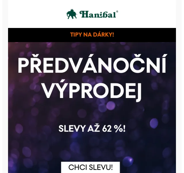 Hanibal.cz: Předvánoční výprodej s doručením – červenec 2026 | Nuslet.cz