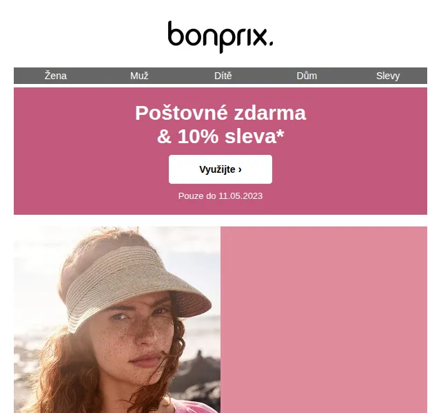 bonprix: 10% sleva a poštovné zdarma – červen 2026 | Nuslet.cz