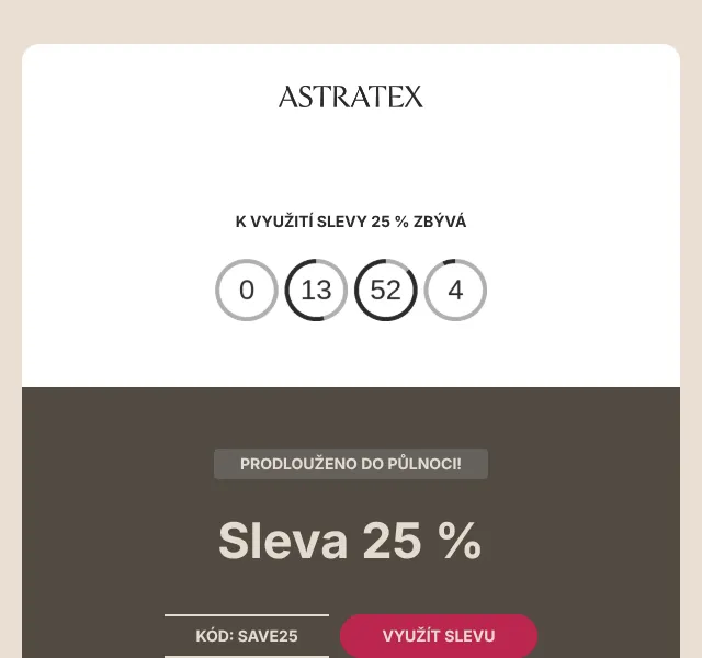 Astratex.cz: 25% sleva na plavky a prádlo – červen 2026