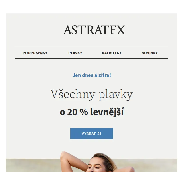 Astratex.cz: Sleva 20 % na všechny plavky – červen 2026 | Nuslet.cz