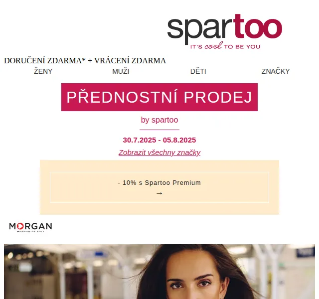 Spartoo: Až -50 % na Morgan, Fericelli, Gabor – červen 2026 | Nuslet.cz