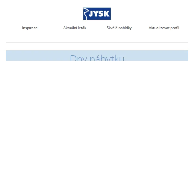 JYSK: Dny nábytku se slevou až 50 % – červenec 2025 | Nuslet.cz