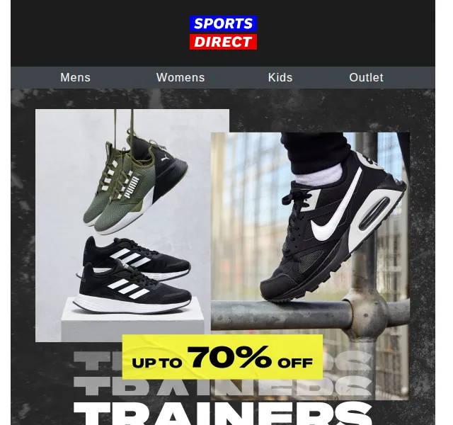 Sportsdirect.com: Sleva až 70 % na tenisky – červen 2026 | Nuslet.cz