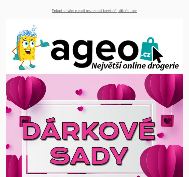 Ageo.cz: Dárkové sady na Valentýna již od 76 Kč – červen 2026 | Nuslet.cz