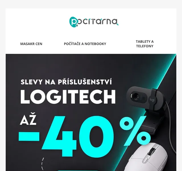 Počítárna: Logitech – 40 % sleva | duben 2026 | Nuslet.cz