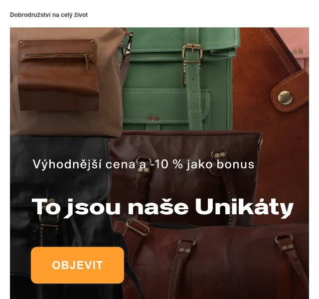 Bagind: 10% sleva na unikáty z kůže – červenec 2026 | Nuslet.cz