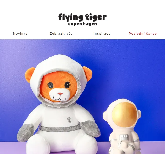Flying Tiger Copenhagen: Objevte astronauty všech tvarů – červenec 2026 | Nuslet.cz