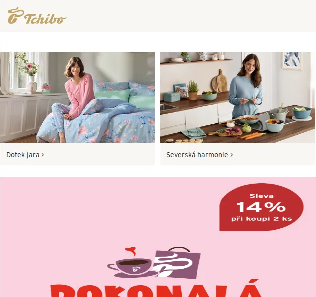 Tchibo: 14% sleva na módu a nábytek – únor 2026 | Nuslet.cz