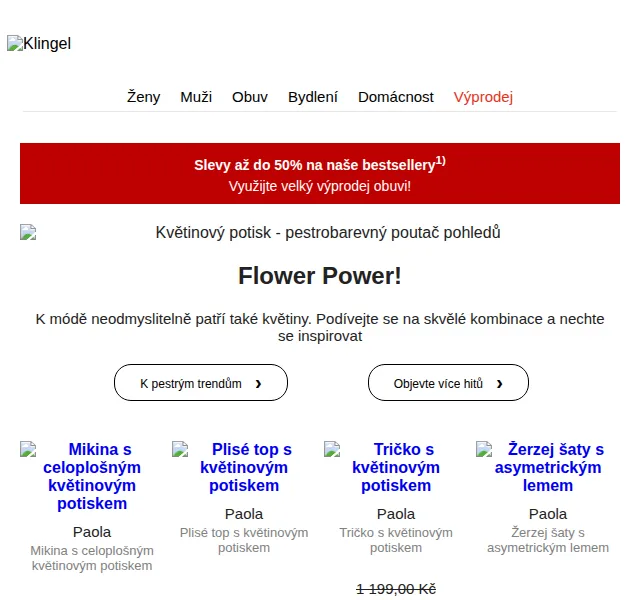 KLiNGEL: Obuv bestsellery se slevou až 50 % – červen 2026 | Nuslet.cz