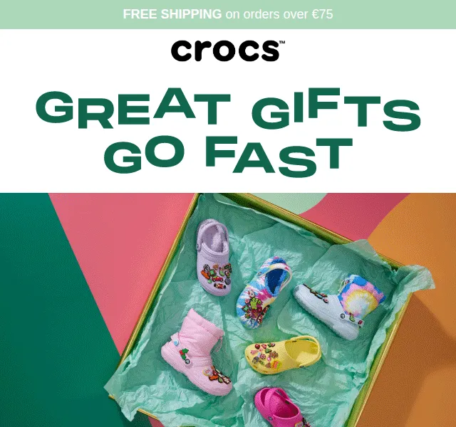 Crocs: Doprava zdarma nad 75 € – červen 2026 | Nuslet.cz