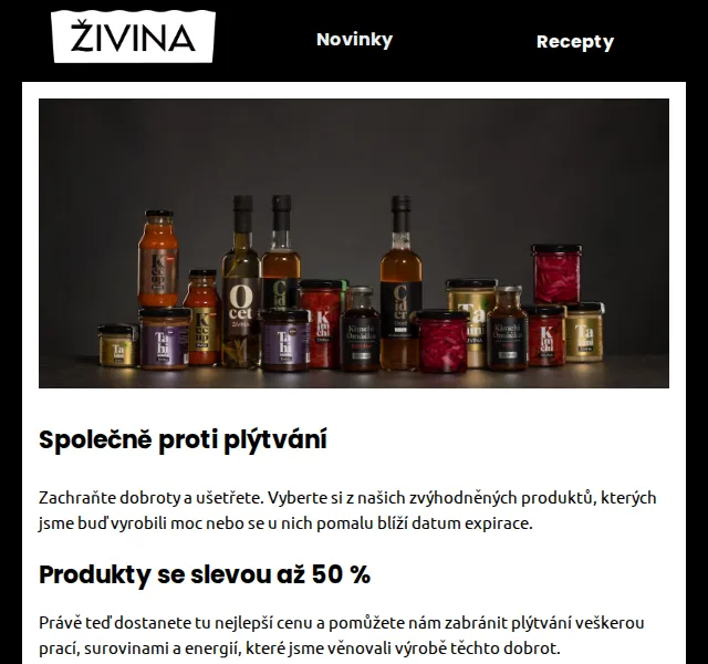 Živina: Sleva až 50 % na záchranu dobrot – červen 2026 | Nuslet.cz