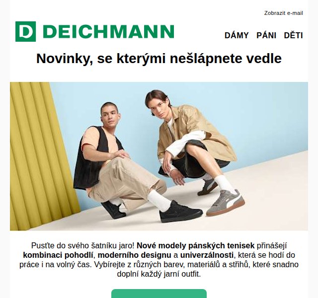 DEICHMANN: Trendy tenisky na jaro – Nike, Adidas – duben 2026