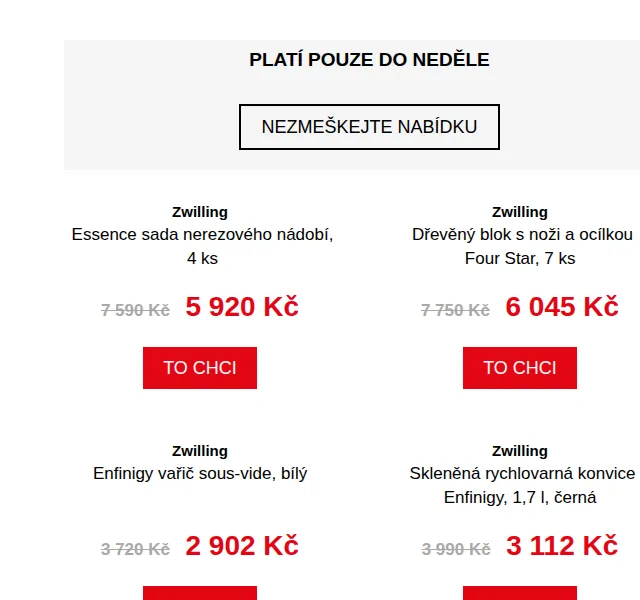 Potten & Pannen: Sleva 22 % na Zwilling – červen 2026 | Nuslet.cz