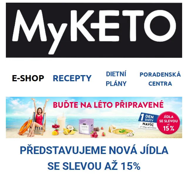 MyKETO: Nová jídla se slevou až 15 % – červen 2026 | Nuslet.cz