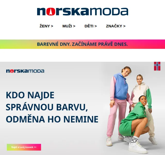 Norskamoda: Barevné dny se slevami až 10 % – červenec 2026 | Nuslet.cz