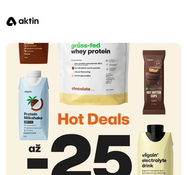 Aktin: až 25 % sleva na Hot Deals – květen 2026 | Nuslet.cz