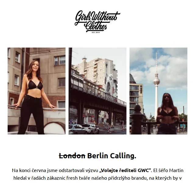 Girls Without Clothes: Nová streetwear kolekce City – červen 2026 | Nuslet.cz