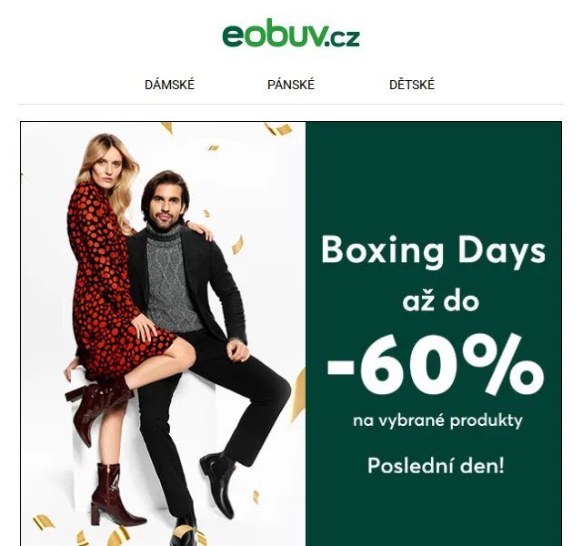 eobuv.cz: Boxing Days slevy až –60 % – červen 2026 | Nuslet.cz