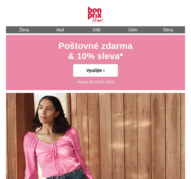 bonprix: 10% sleva a poštovné zdarma – červen 2026 | Nuslet.cz