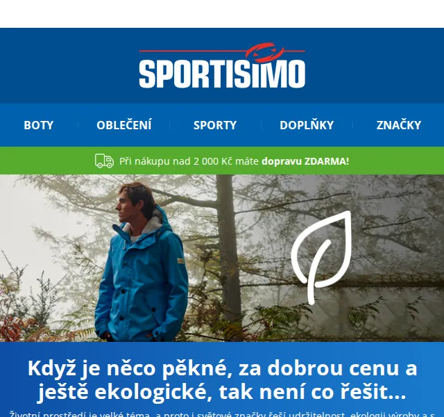 Sportisimo: ECO kolekce adidas, Merrell, Puma – červen 2026 | Nuslet.cz