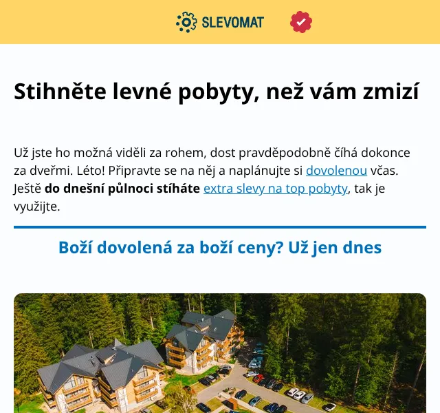 Slevomat: Hotely až -46 % – květen 2026 | Nuslet.cz