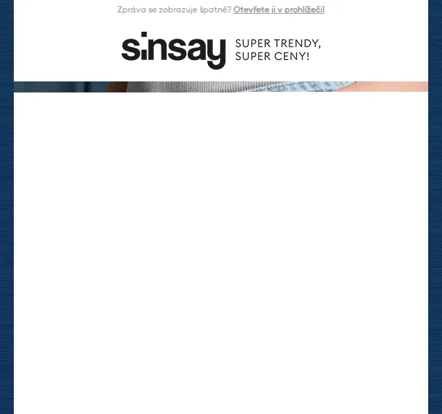 Sinsay: -25% Denim Days – červenec 2026 | Nuslet.cz