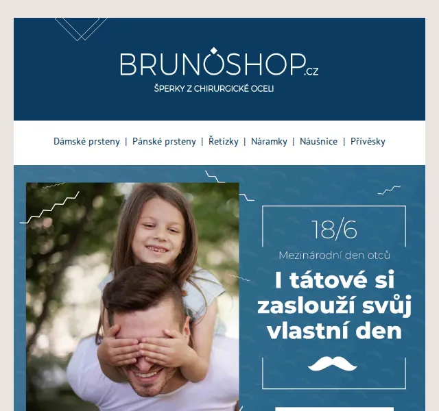 BRUNOshop.cz: Sleva 15 % na všechny pánské šperky – červenec 2026 | Nuslet.cz