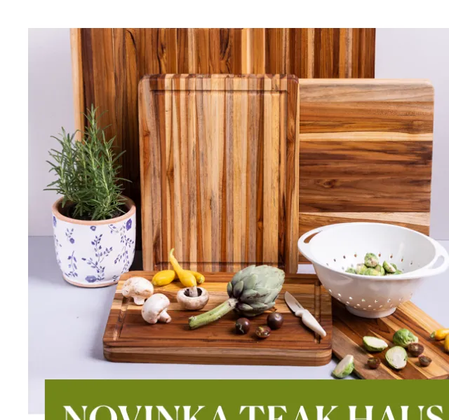 Potten & Pannen: Teak Haus prkénka a nádobí – červenec 2026 | Nuslet.cz