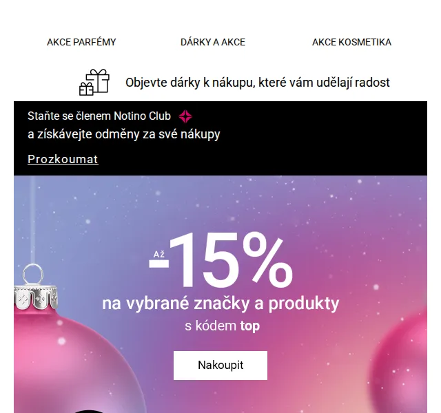 Notino: Až 15% sleva na vybrané značky a produkty – červenec 2026 | Nuslet.cz