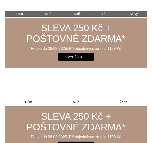 bonprix: Sleva 250 Kč + poštovné zdarma – červenec 2026 | Nuslet.cz