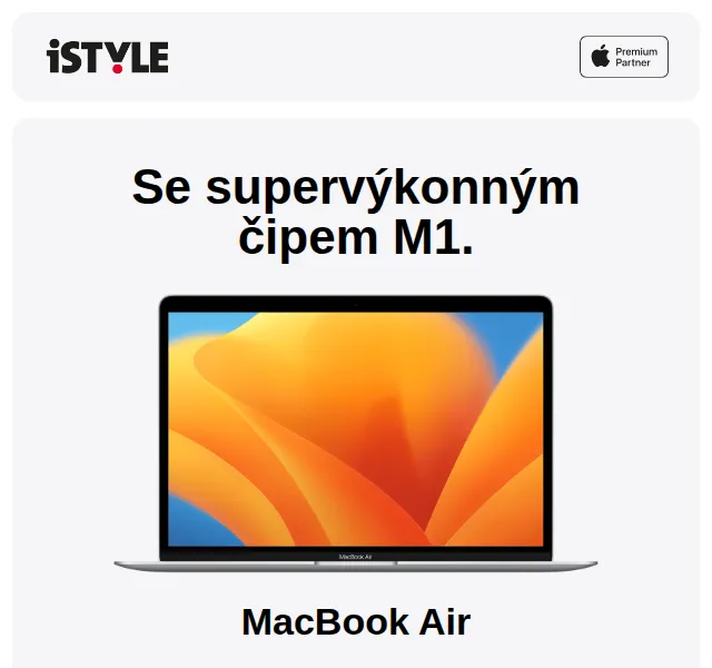iSTYLE: Sleva 1 000 Kč na iPhone 14 Pro a MacBook Air – červen 2026 | Nuslet.cz