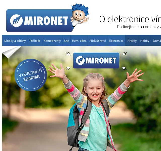 Mironet: školní potřeby a elektronika – červenec 2026 | Nuslet.cz