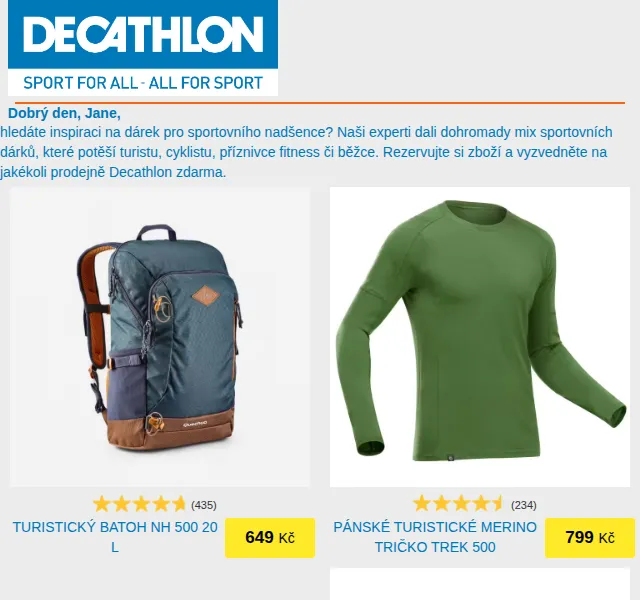DECATHLON: 8 tipů na sportovní dárky – červen 2026 | Nuslet.cz