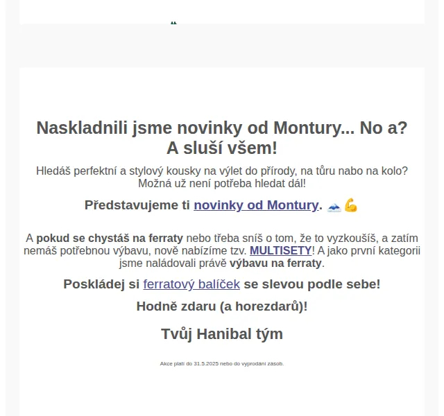 Hanibal: Novinky Montura a multisety na ferraty – červenec 2026 | Nuslet.cz