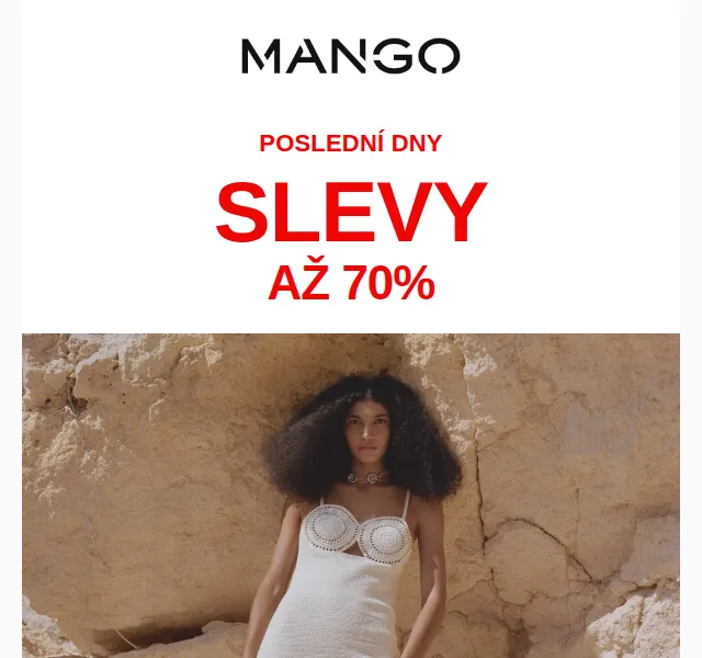 MANGO: Poslední dny slev až –70 % – červen 2026 | Nuslet.cz