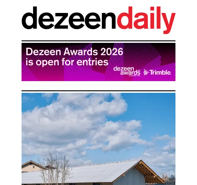 Dezeen Daily: architektura a design – červenec 2026 | Nuslet.cz