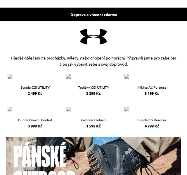 Under Armour: Zimní slevy až 50 % – červen 2026 | Nuslet.cz
