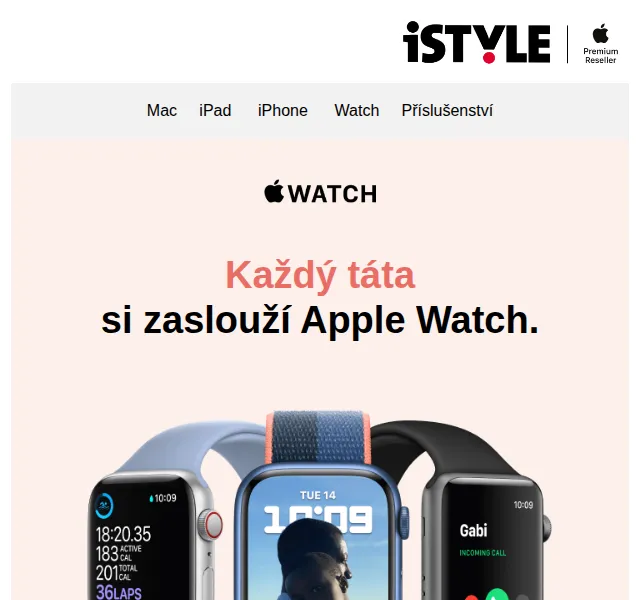 iSTYLE: Apple Watch od 5 490 Kč na Den otců – červen 2026 | Nuslet.cz