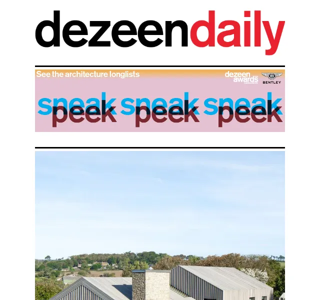 Dezeen Daily: Novinky ze světa architektury – červenec 2026 | Nuslet.cz