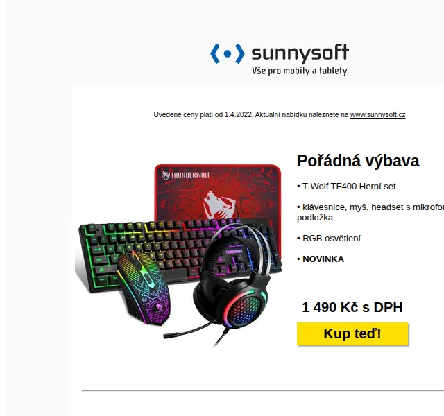 Sunnysoft.cz: Gaming set T-Wolf TF400, PS4 stanice a detektor kovů – červenec 2026 | Nuslet.cz