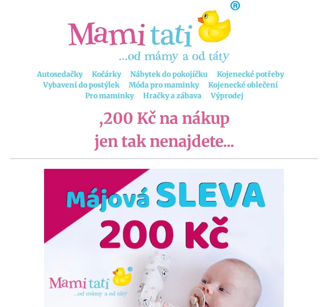 Mamitati.cz: 200 Kč sleva na dětské hračky – červenec 2026 | Nuslet.cz