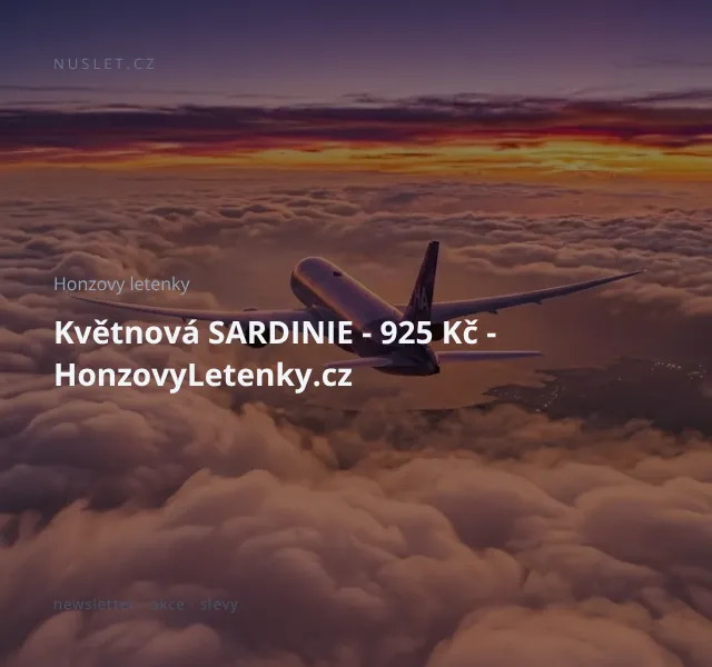 Honzovy letenky: Sardinie květen 925 Kč | Nuslet.cz