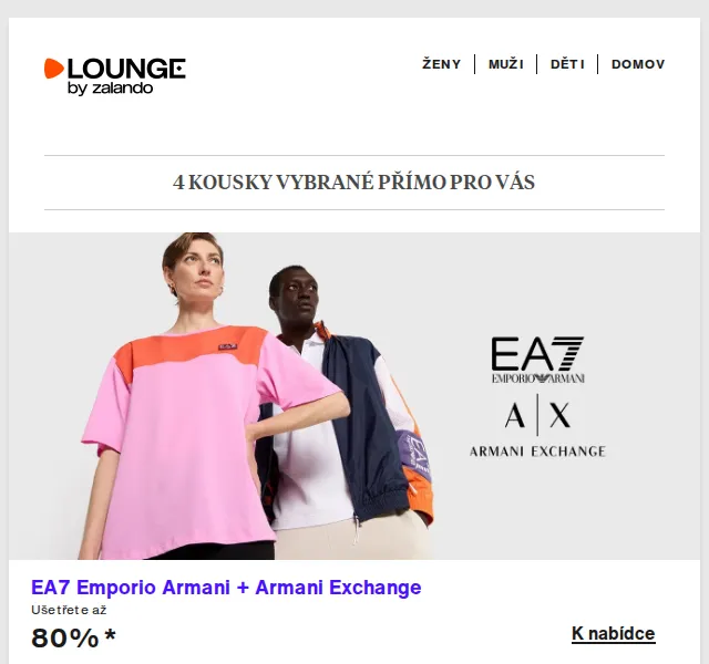 Lounge by Zalando: EA7, O'Neill, JOOP! až 80 % – červenec 2026 | Nuslet.cz
