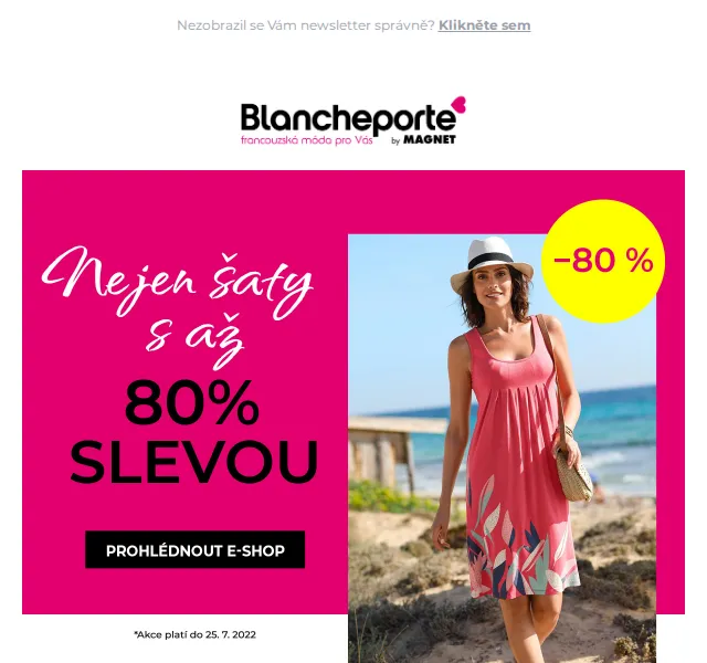 Blancheporte: Šaty s až 80% slevou – červenec 2026 | Nuslet.cz